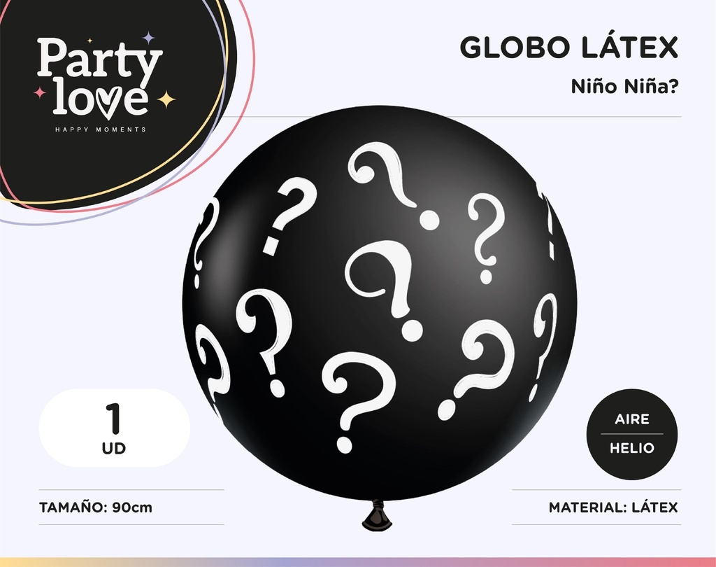 GLOBO NIÑO NIÑA? LATEX