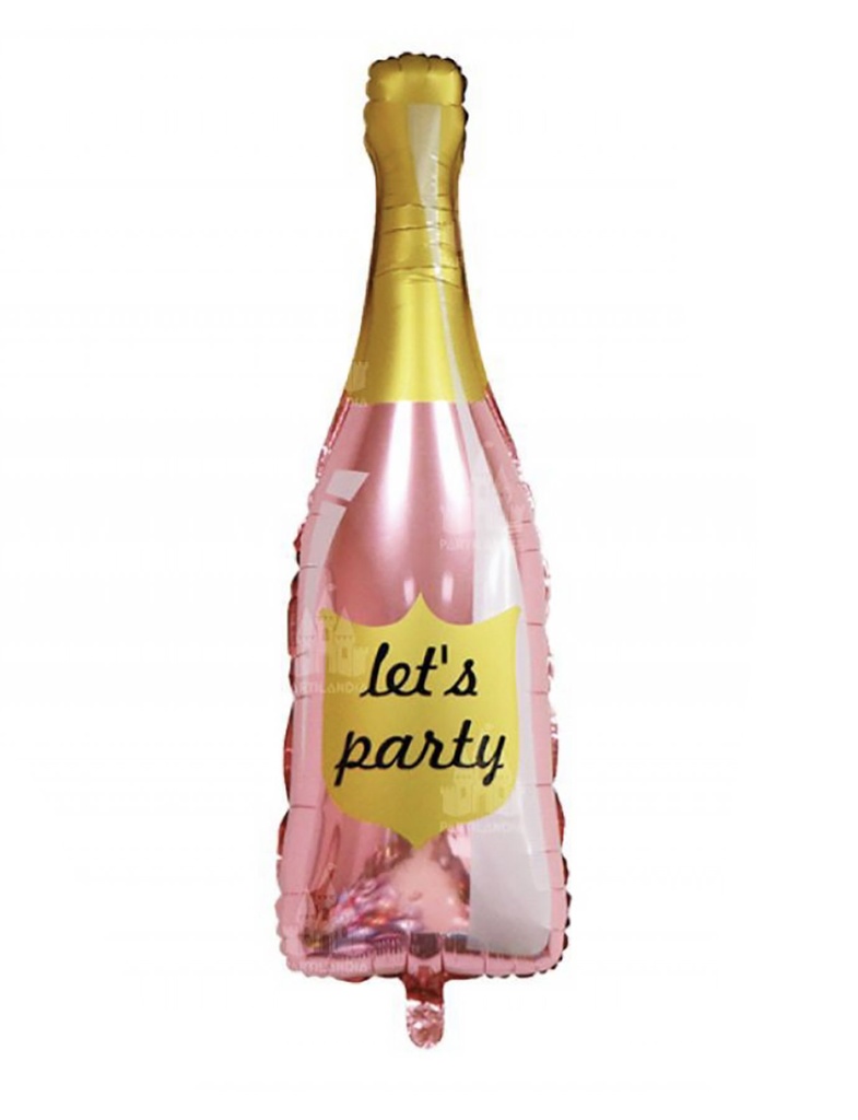 BOTELLA ROSA CHAMPÁN LET`S PARTY
