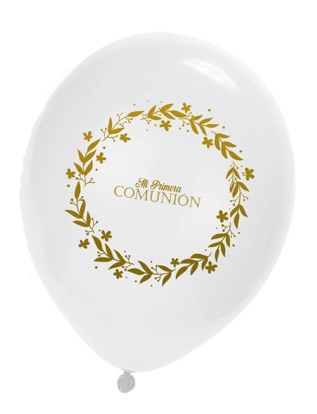 GLOBOS 1ª COMUNION FLORES