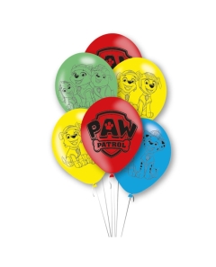 *GLOBOS LATEX 27,5CM PATRULLA CANINA 2022 (6u)
