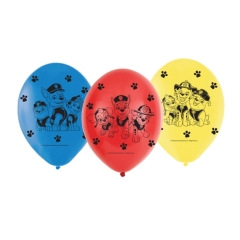 *GLOBO LATEX 9" PATRULLA CANINA 6 UND