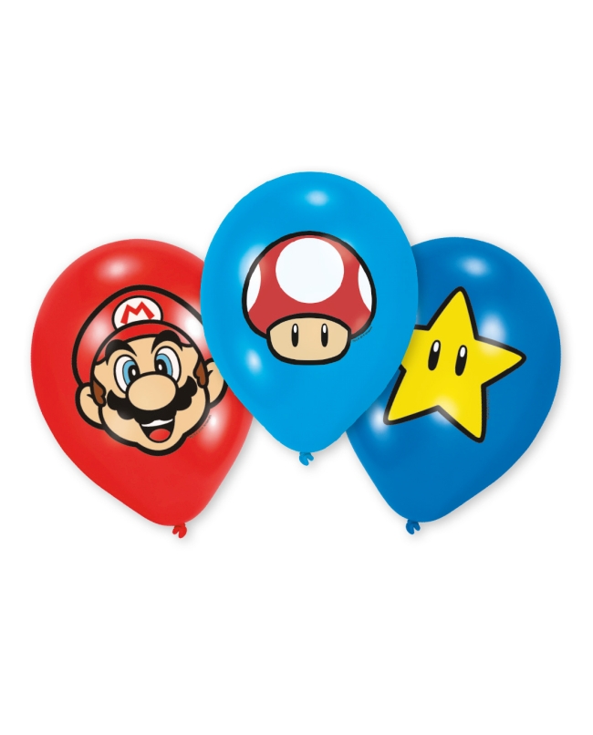 GLOBOS LATEX 27,5CM SUPER MARIO BROS (6)