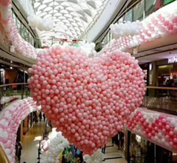 Red de corazon para Globos 3x3(500pcs 9")