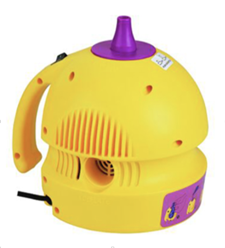 Inflador electrico amarillo una boquilla