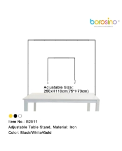 ACC.ARCO CUADRADO METAL PARA MESA