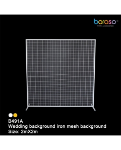 ACC.MARCO FONDO MALLA METAL 2*2M BLANCO