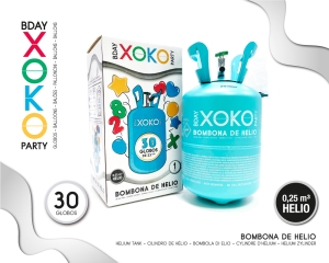 7.1L BOMBONA DE HELIO 30 GLOBOS 0.25M3
