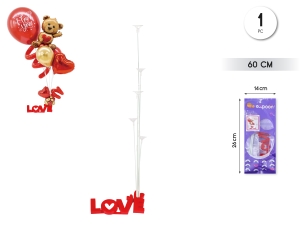 SOPORTE DE GLOBO LOVE 60CM