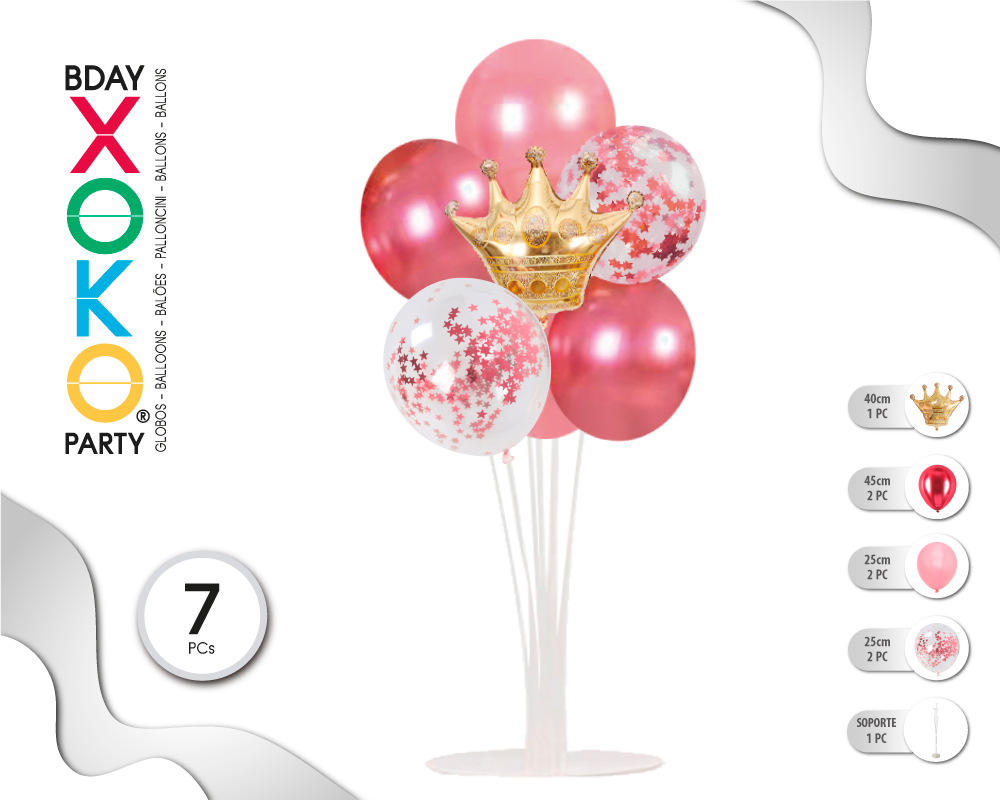 CENTRO CORONA 7PC CON SOPORTE