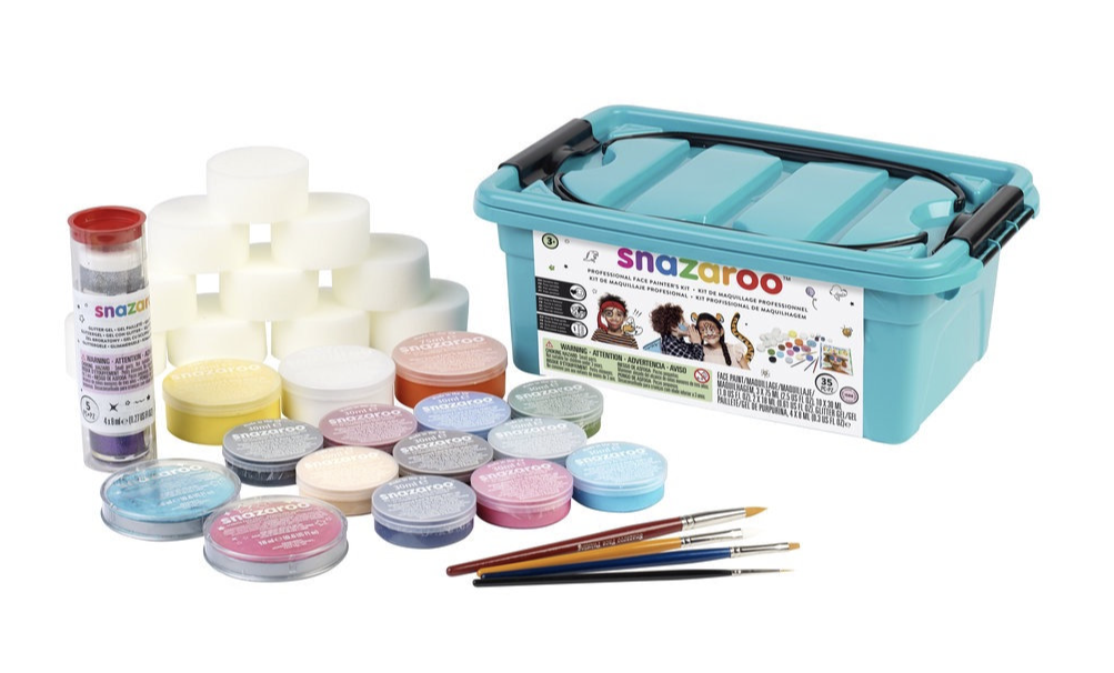 SNAZAROO PROFESSIONAL FACE PAINTERS KIT-35 PIEZAS