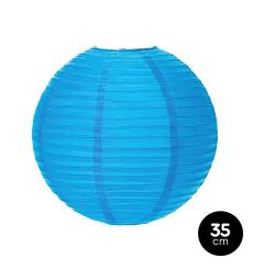 LÁMPARA PAPEL ESFERAL AZUL Ø 35 CM 1 UD