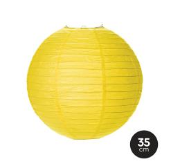 [70625] LÁMPARA PAPEL ESFERA AMARILLO Ø 35 CM 1 UD