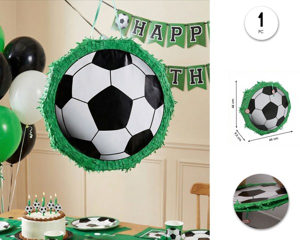 PINATA PLEGABLE 3D FUTBOL 44*10*44CM
