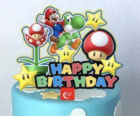 TOPPER MARIO HAPPY BIRTHDAY