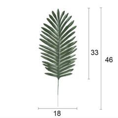 Hoja decoración verde selva 1und.