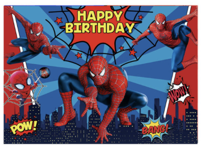 Telon de fondo 125x80 Spiderman