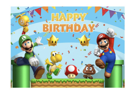 Telon de fondo 125x80 Mario bros