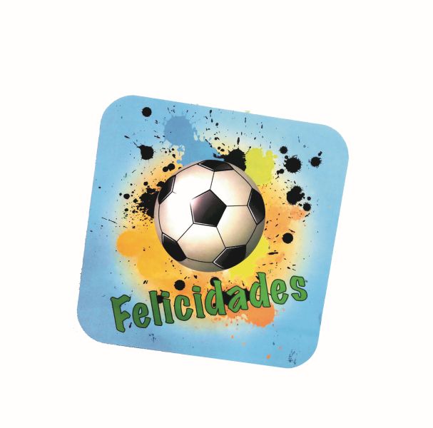 Piñata FUTBOL FELICIDADES  (42x42 cm)