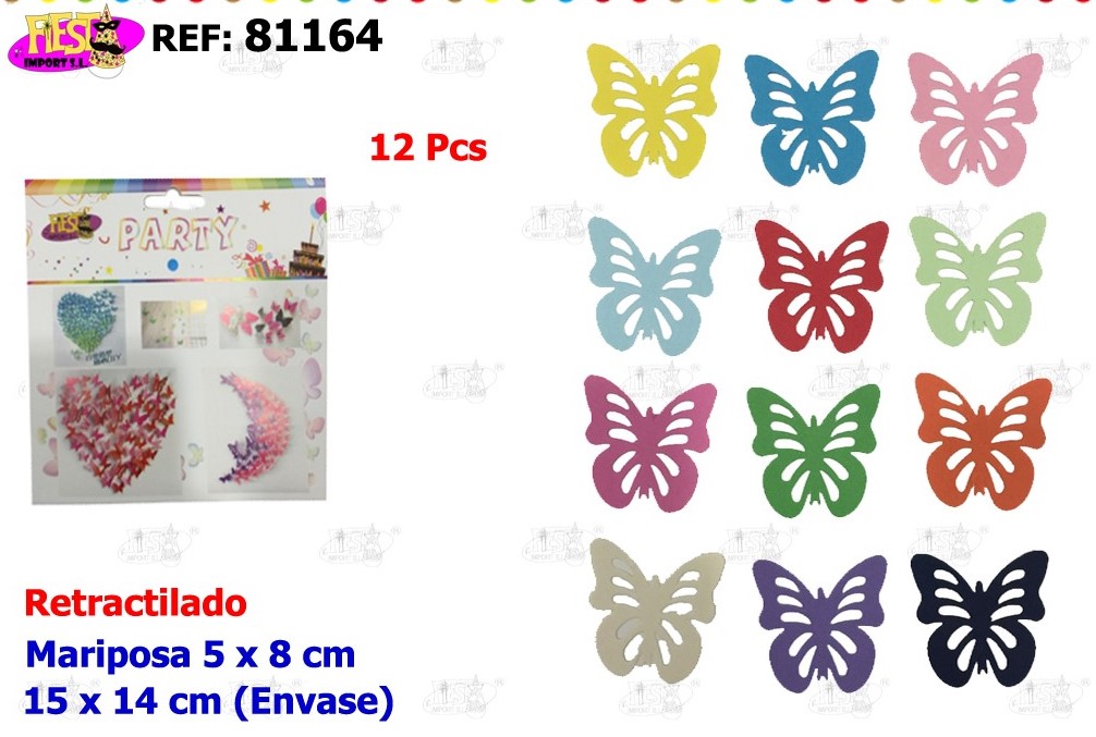 MARIPOSA PEQUEÑA 12PCS