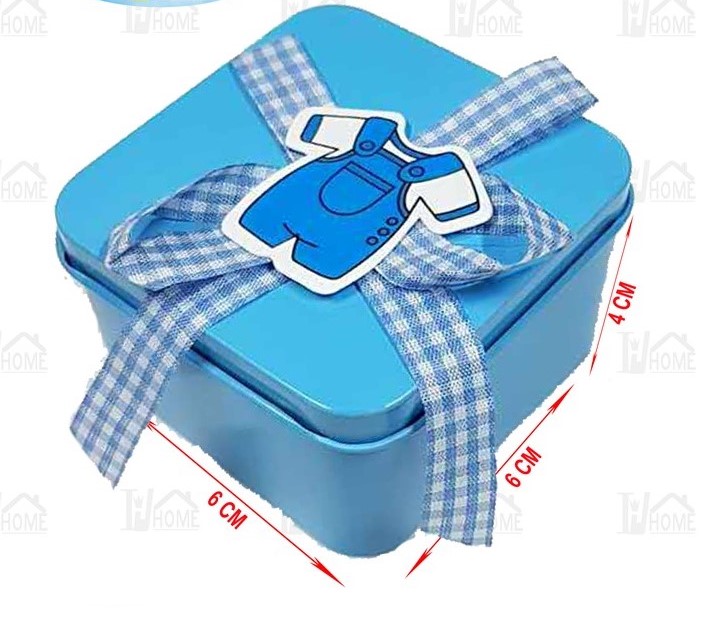 CAJITA REGALO BABY AZUL 4X6X6CM