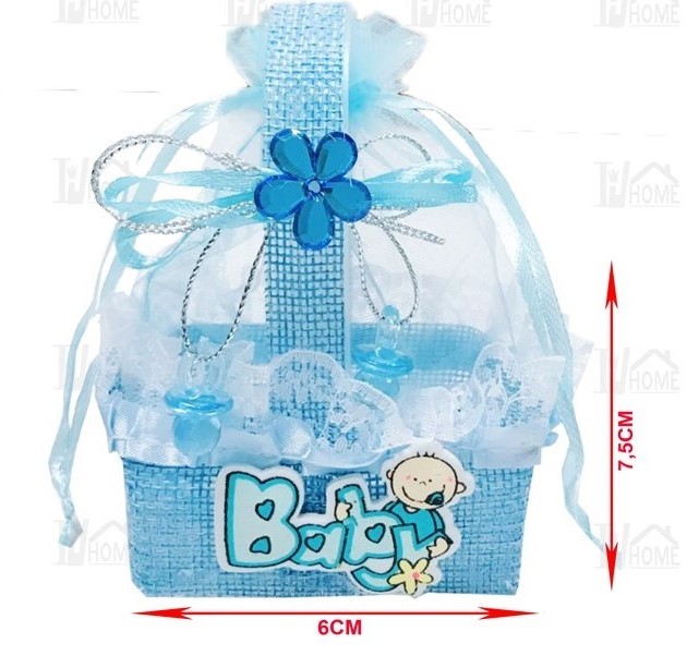 BOLSITA DE TELA PARA REGALO BABY BOY