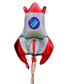 PIÑATA GLOBO HINCLABLE COHETE 90*65CM