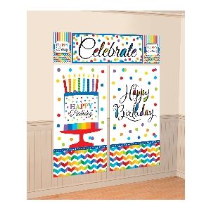 *.DECOR.ESCENA BRIGHT BIRTHDAY, 5 PIEZAS