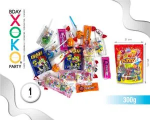 FUNNY MIX FIESTA BOLSA 300GR LOTE 00336/2225-06/2025