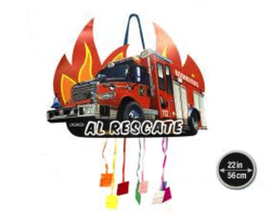 PIÑATA CAMION DE BOMBERO 56*40*10