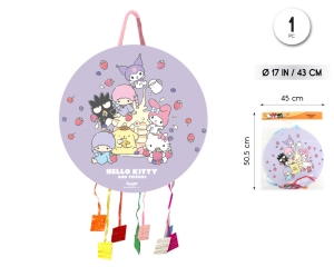 PIÑATA 43CM HELLO KITTY VIOLETA 1PC
