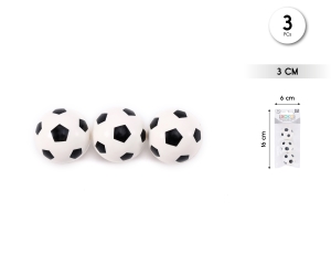 PACK PINATA PELOTA DE GOMA 3CM FUTBOL 3PC