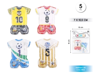 PACK PIÑATA LABERINTO CAMISETA FUTBOL 5PCS