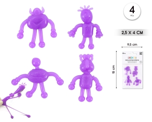 PACK PIÑATA MONSTRUO STICKY 4PCS