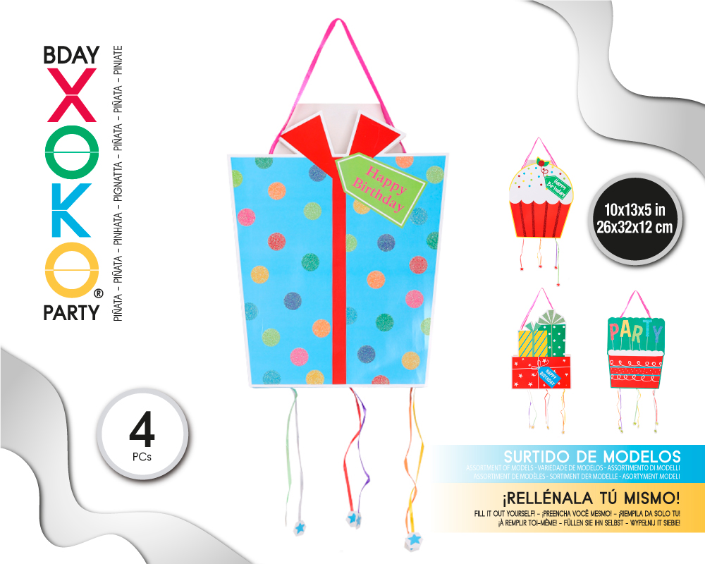 PIÑATA HAPPY BDAY 26*32*12