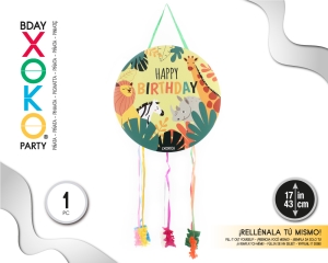 PIÑATA SABANA HAPPY BDAY 43CM