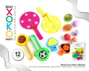 PACK PINATA BOY 12PC 3