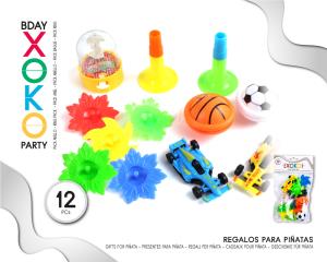PACK PINATA BOY 12PC 4