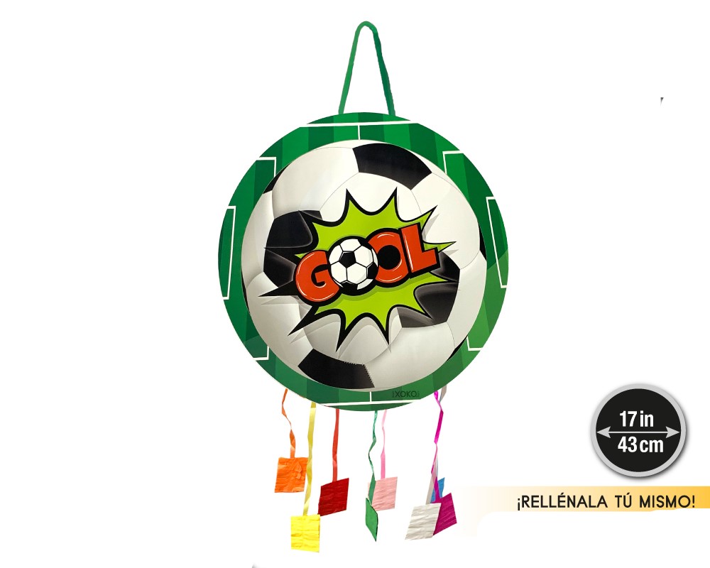 PIÑATA BALON FUTBOL 43CM