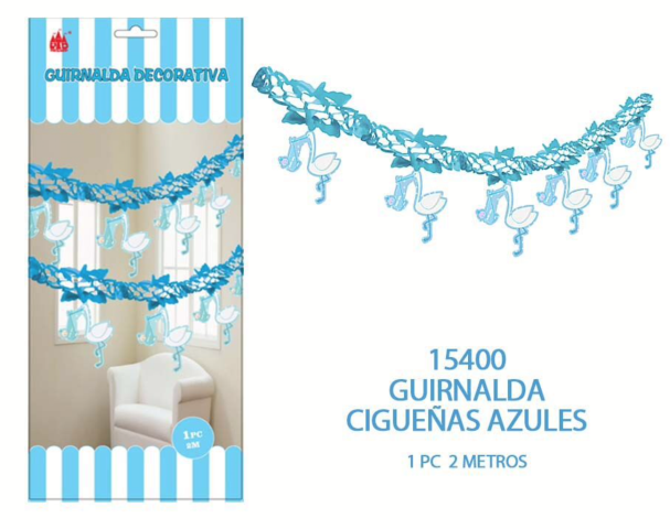 [15400] GUIRNALDA CIGUeña AZUL