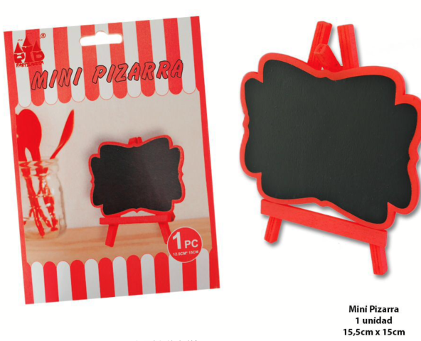 MINI PIZARRA ROJA