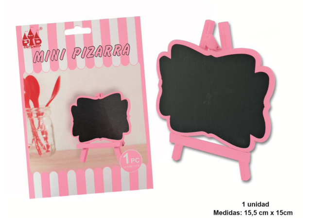 MINI PIZARRA ROSA