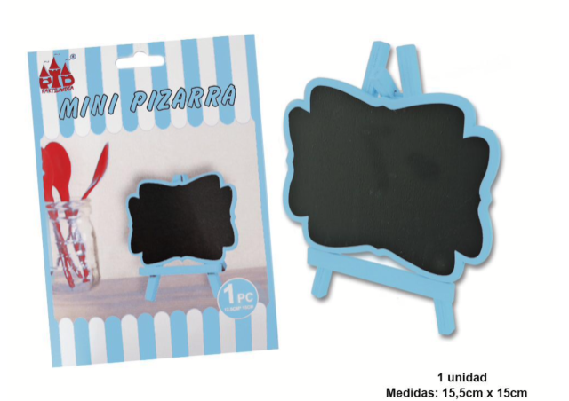 MINIPIZARRA MADERA 12*15 AZUL