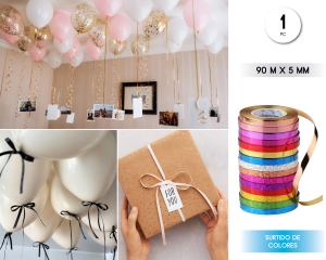 CINTA DECORATIVA  10M*5MM 10 COLORES