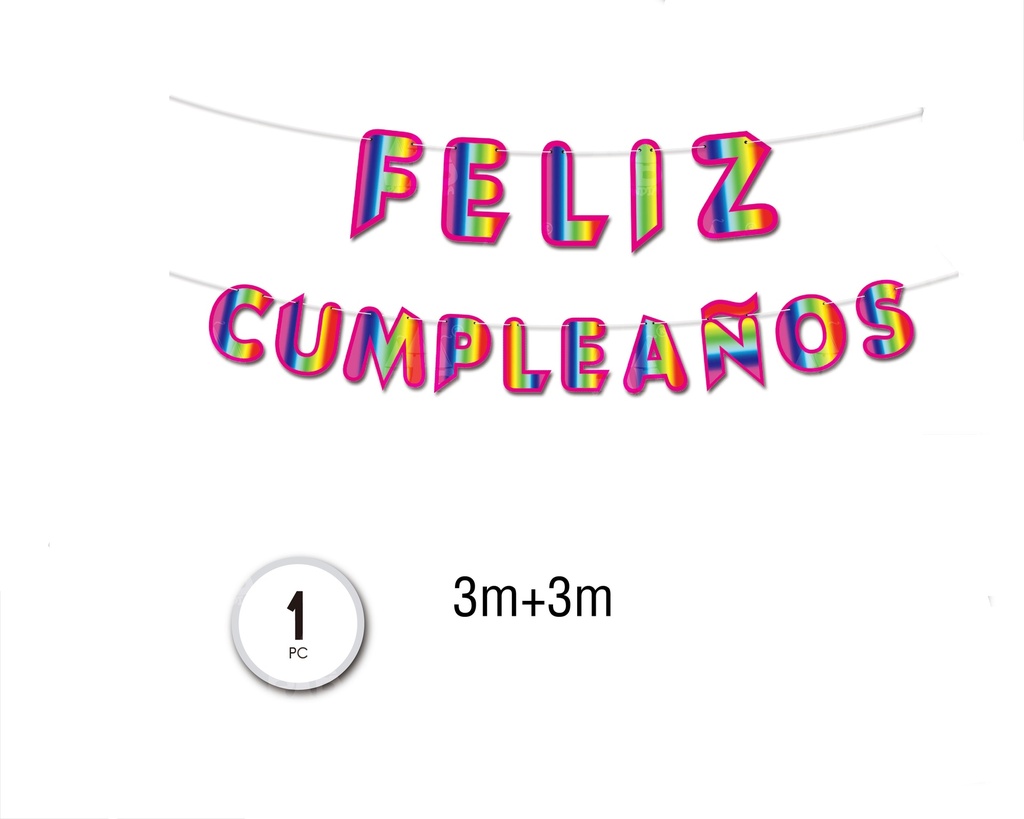 BANNER FELIZ C RAINBOW