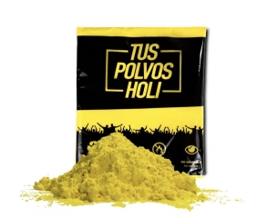 POLVOS HOLI AMARILLO INDIVIDUAL 75GR.