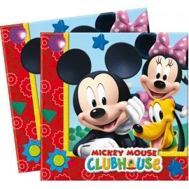 SERVILLETAS MICKEY 20UND.