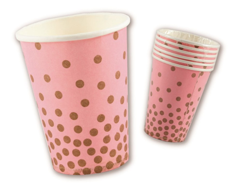 6 Vasos 266cc. 230gr. DOTS ROSA