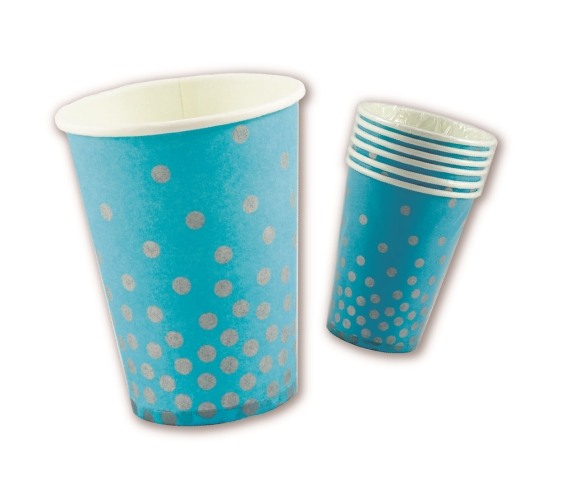 6 Vasos 266cc. 230gr. DOTS AZUL