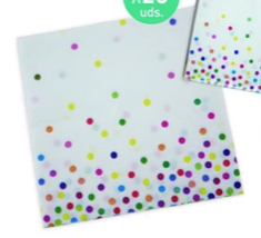 20 SERVILLETAS 33x33cm. DOTS MULTICOLOR