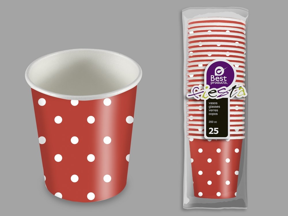 S/25 VASO DISEÑO TOPOS 200 CC